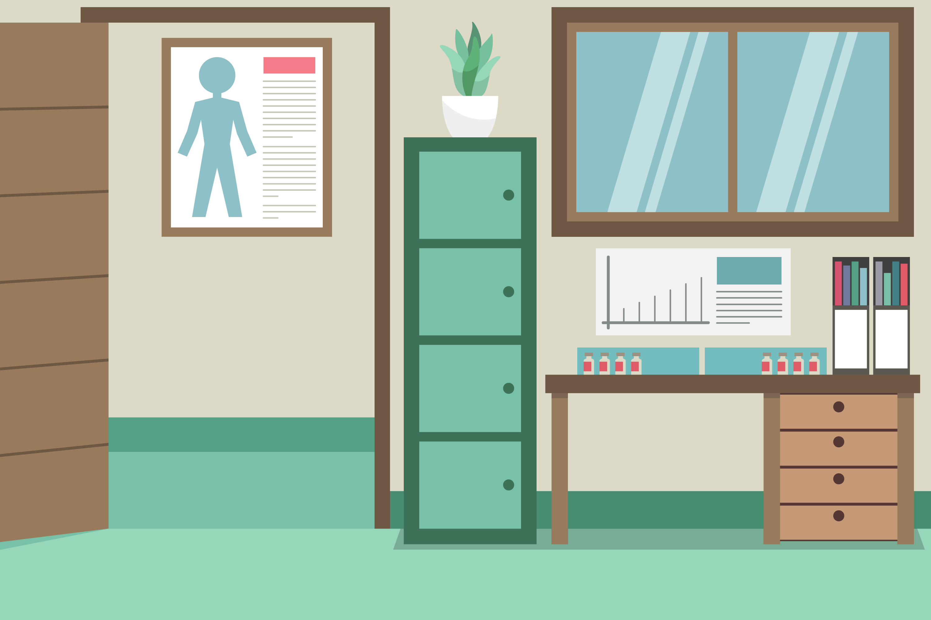 Clinical office vs. low-barrier, private space